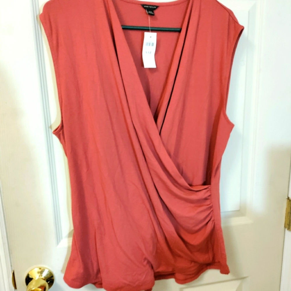 Maroon Ann Taylor blouse